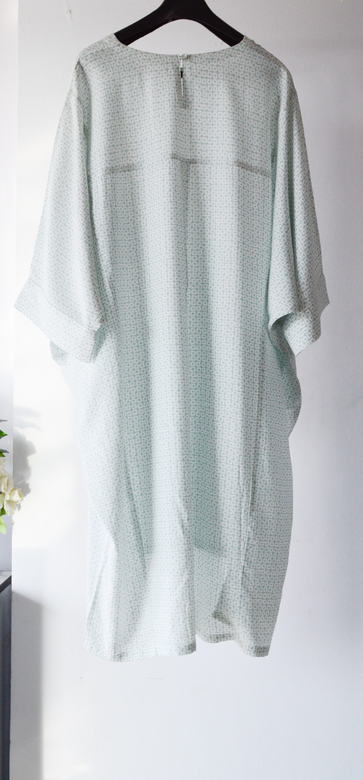 Light Teal Full Length Loose Fit Kaftan Dress - Image 3